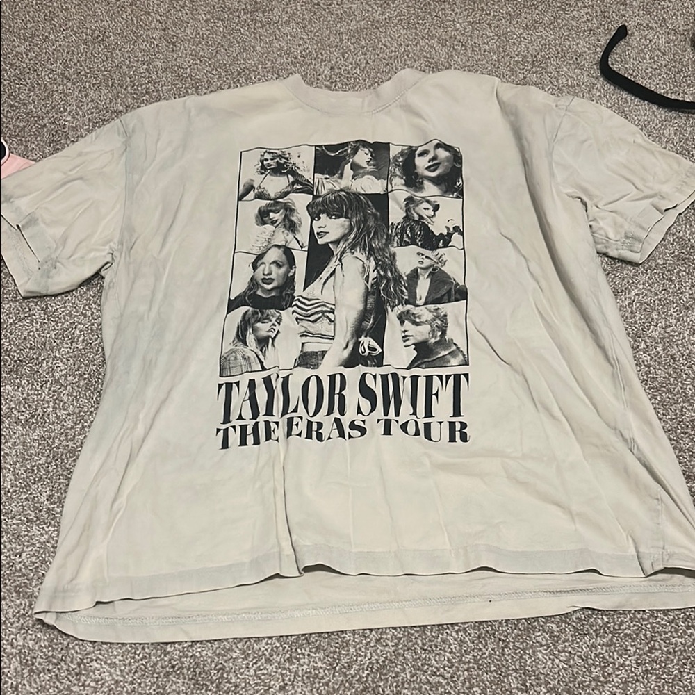 Taylor Swift Gray Graphic Boxy Tee